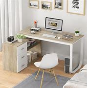 Image result for White Wood Office Desk
