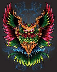 Image result for Colorful Owls