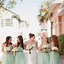 Image result for Mint Green One Shoulder Bridesmaid Dresses
