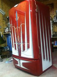 Image result for Custom Painted Antique Refrigerator