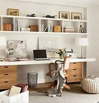 Image result for Cabinets above Desk