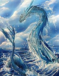 Image result for Mythical Sea Dragon Drawing