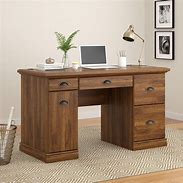 Image result for Wooden Computer Desk with Drawers