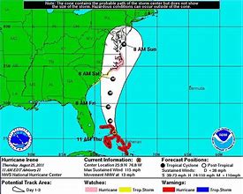Image result for Hurricane Irene Map