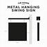 Image result for Swing Arm Hall Sign Hangers