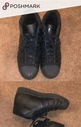 Image result for Adidas Black Shell Toe Sneakers Hi Top