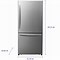 Image result for Lowe's Top Freezer No Handles Refrigerators