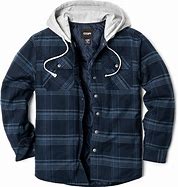 Image result for Flannel Lined Denim Jacket Hooded
