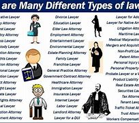 Image result for Types of Lawyers List