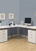 Image result for L-shaped Glass Office Desk