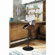 Image result for Ashley Drewing Brown Tall Upholstered Swivel Barstool Set Of 2, From 1Stopbedrooms - D538-130