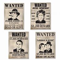 Image result for Gangster Wanted Pictures Print Outs