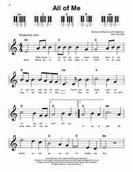 Image result for All of Me Piano Sheet Music