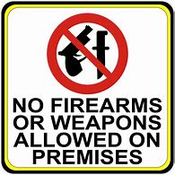 Image result for No Weapons Signs to Print