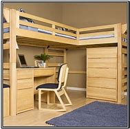 Image result for Loft Bed with Desk Underneath Plans