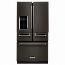 Image result for Kitchenaid 25.8 Cu. Ft. French Door Refrigerator In Stainless Steel With Platinum Interior, Silver
