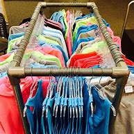 Image result for DIY Yard Sale Clothes Rack