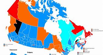 Image result for Canada Federal Election Map Current