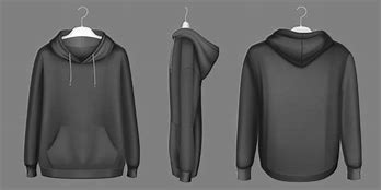 Image result for Plain Black Sweatshirt 3D