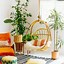 Image result for Bohemian Living Room with Green Sofa