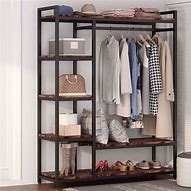 Image result for Closet Clothes Rack and Shelf