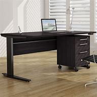 Image result for Height Adjustable Standing Desk with Drawers