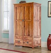Image result for Solid Wood Armoire Wardrobe