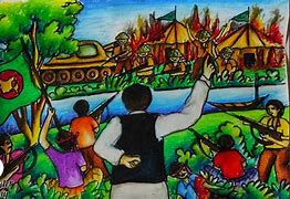 Image result for Liberation War in Bangladesh Sketch