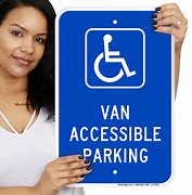Image result for Van Accessible Sign Parking Lot