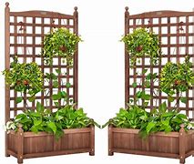 Image result for Outdoor Garden Planter with Trellis