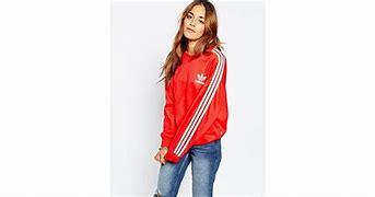 Image result for Adidas Crew Sweatshirt Red