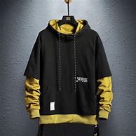 Image result for Yellow Pullover Hoodie Men