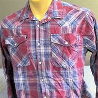 Image result for Haband Long Sleeve Mens Duke Snap-Tastic Western Shirt, Blue Plaid, Size M