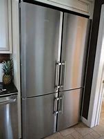 Image result for Double Door Stainless Refrigerator Freezer
