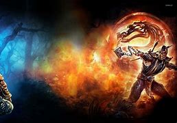 Image result for Mortal Kombat Scorpion vs Sub-Zero Art