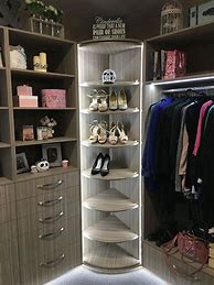 Image result for Corner Closet Shoe Shelf