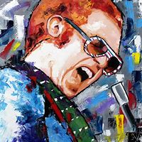 Image result for Elton John Watercolor Art
