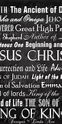 Image result for Names of Jesus Print