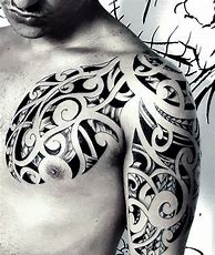 Image result for Tribal Shoulder Tattoo