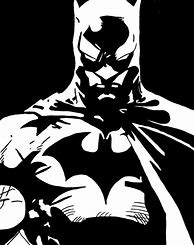 Image result for Batman Black White Paint