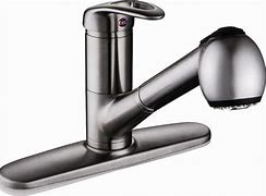 Image result for Menards Kitchen Faucets Single Handle Side Spray Chrome Pull Down