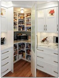 Image result for Small Kitchen Ideas Corner Pantry