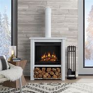 Image result for Small Free Standing Gas Fireplace