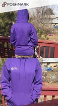 Image result for Purple Hoodie with Black Logo Words