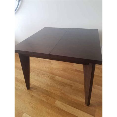 West Elm Anderson Solid Wood Expandable Table   Chairish