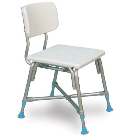 AquaSense Adjustable Bariatric Bath Bench with Non Slip Seat and Back  