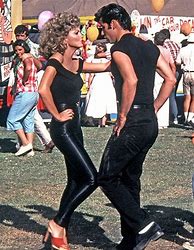 Image result for Grease Sandy Leather Pants