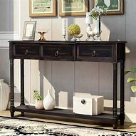 Image result for Tall Wood Sofa Table
