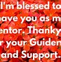 Image result for Thank You Mentor Message