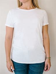Image result for Woman Wearing White Tee Shirt